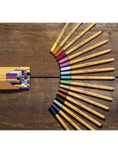  C/10 STABILO POINT 88 GRIS AZULADO Nº94 PUNTA FIBRA 0,4MM. 